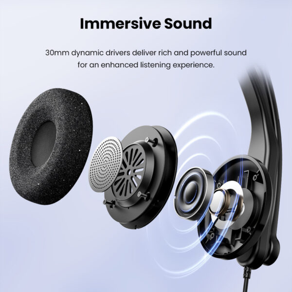 Edifier CC100 Wired Mono Headset with Microphone - USB-C & USB-A Connector