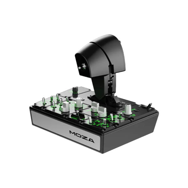 MOZA MTP Throttle Panel – 27 Programmable Switches, Adjustable Detent System, Vibration Feedback, 15-bit Magnetic Encoder, PC Flight Simulator