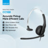 Edifier CC100 Wired Mono Headset with Microphone - USB-C & USB-A Connector