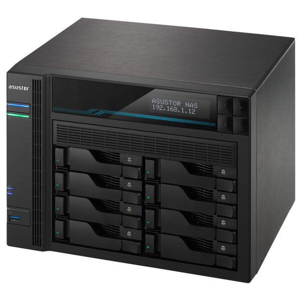 ASUSTOR AS6508T 8-Bay NAS Storage (Intel ATOM C3538 2.1Ghz QC, 8GB DDR4, 2 x 10GbE, 2 x 2.5GbE)