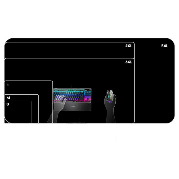 SteelSeries QcK Mini (63005) / QcK Medium (63004) / QcK Large (63003) / QcK XXL (63429) / QcK 3XL (63842) Gaming Mouse Pad | Micro‑Woven Cloth, Non‑Slip Rubber Base