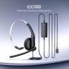 Edifier CC100 Wired Mono Headset with Microphone - USB-C & USB-A Connector