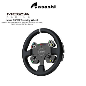 94b99cf2713a0d6839c8c9411fc5ac22.jpeg Moza CS V2P Steering Wheel – RS057 (13 Inch Racing Wheel with Magnetic Shifters, LED RPM, Quick Release, PC Sim Racing)