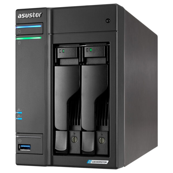 ASUSTOR AS6702T 2-Bay NAS Storage (Intel Celeron N5105 2.9Ghz QC, 4GB DDR4, 2 x 2.5GbE)