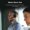 Edifier CC100 Wired Mono Headset with Microphone - USB-C & USB-A Connector