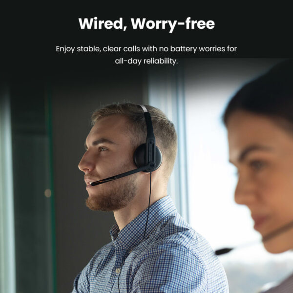 Edifier CC100 Wired Mono Headset with Microphone - USB-C & USB-A Connector