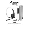 Edifier CC100 Wired Mono Headset with Microphone - USB-C & USB-A Connector