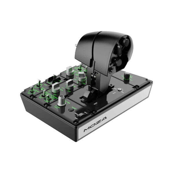 MOZA MTP Throttle Panel – 27 Programmable Switches, Adjustable Detent System, Vibration Feedback, 15-bit Magnetic Encoder, PC Flight Simulator