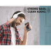 SonicGear AirPhone 3 Bluetooth Headphones With Mic | Built In Rechargeable Battery | 1 Year Warranty