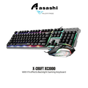 c022e609540ea3d018c559365848506c.jpeg Alcatroz X-CRAFT XC3000 SPILL PROOF Gaming Keyboard With FX effects Backlight Keyboard Mouse Combo