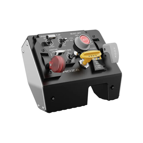 MOZA MTLP Take-off & Landing Panel – 25 Switch Signals, Hall Sensors, Parking Brake Lever, Telemetry Lighting, PC Flight Simulator