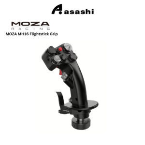 d09a09abd9c636783ab5b030218fd87e.jpeg MOZA MH16 Flightstick Grip – 27 Programmable Inputs, 8-Way ALPS Thumbstick, Modular Design, Aviation-Grade Aluminum Alloy, PC Flight Simulator