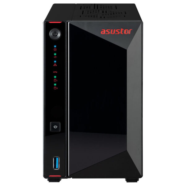 ASUSTOR AS5402T 2-Bay NAS Storage (Intel Celeron N5105 2.0Ghz Quad Core Processor, 4GB DDR4 Sodimm, 2 x 2.5GbE)