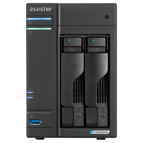 ASUSTOR AS6702T 2-Bay NAS Storage (Intel Celeron N5105 2.9Ghz QC, 4GB DDR4, 2 x 2.5GbE)