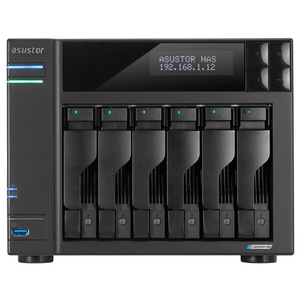 ASUSTOR AS6706T 6-Bay NAS Storage (Intel Celeron N5105 2.9Ghz QC, 8GB DDR4, 2 x 2.5GbE)