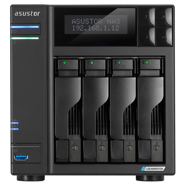 ASUSTOR AS6704T 4-Bay NAS Storage (Intel Celeron N5105 2.9Ghz QC, 4GB DDR4, 2 x 2.5GbE)
