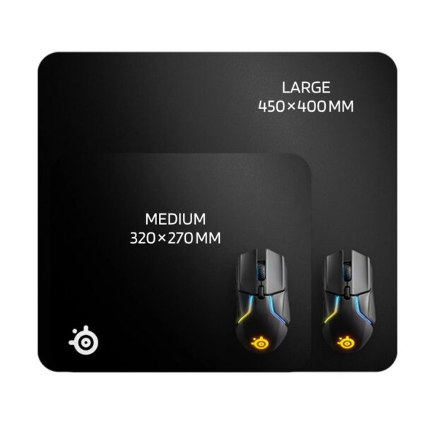 SteelSeries QcK Heavy Medium (63836) / QcK Heavy Large (63008) / QcK Heavy XXL (67500) Gaming Mouse Pad Extra Thick, Micro‑Woven Cloth, Non‑Slip Rubber Base