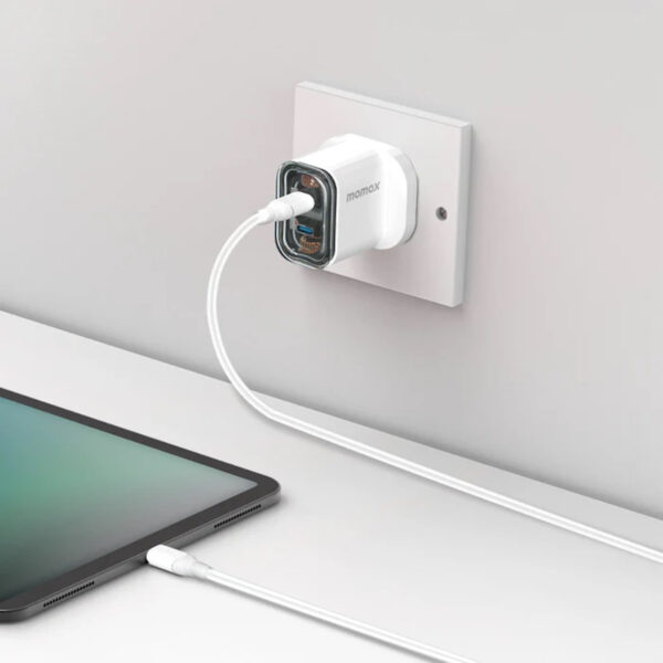 Momax 1-Charge Flow+ PD35W 2-Port GaN Wall Charger - White