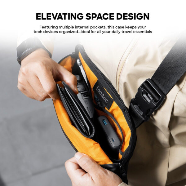 Tomtoc Explorer T21 X-PAC Sling Bag (S) 4L Waterproof Crossbody Bag Men Chest Bag Tablet Bag - Beg Silang Lelaki