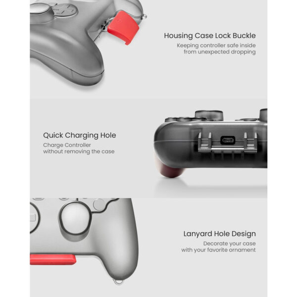 Tomtoc ARMOR CASE G25 Nintendo Switch Pro Controller Hard Shell Case - Joystick Protector / Shock-proof / Anti-scratch