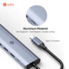 ADOL 7-in-1 USB-C Hub - 4K HDMI, SD/TF, USB 3.0 x1, USB 2.0 x2, PD 100W, Aluminum Alloy