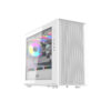 AIGO DarkFlash DB460M Black | White MATX PC CASE (3x ARGB Fans with Hub)