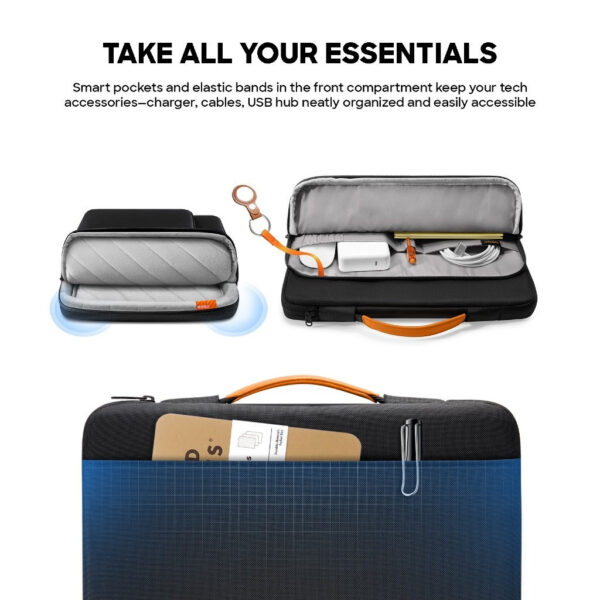 Tomtoc Defender A14 Laptop Handbag (M-book) 15 Inch 360 Protective Laptop Briefcase Bag Water Resistant M-Book Sleeve