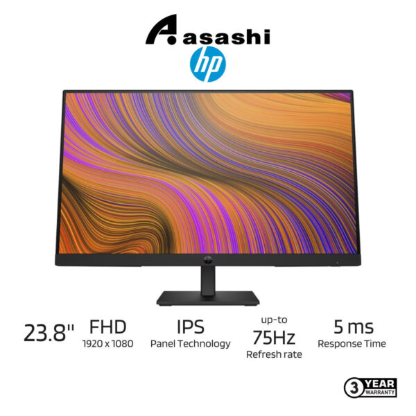 337893c5d62926192651fc2ca7306e89.jpeg HP P24h G5 23.8" FHD Monitor