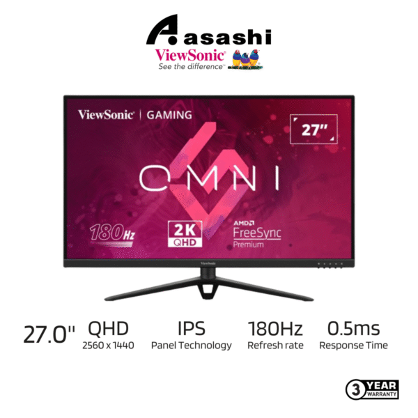 Viewsonic VX2728J / VX2728J-2K 27" Fast IPS 180Hz Gaming Monitor
