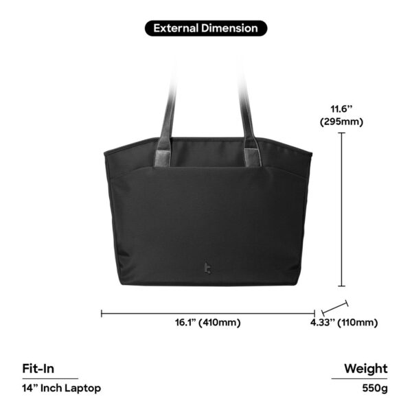 Tomtoc Versatile-T23 Laptop Tote Bag 14 Inch /10L Small Ladies Shoulder Bag Office Bag - Beg Perempuan