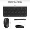 Micropack KM228W Wireless Keyboard & Mouse Combo - Black KM-228W