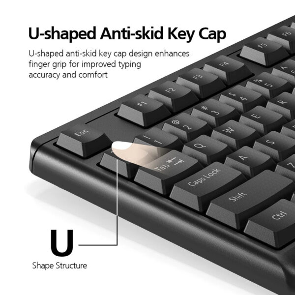 Micropack KM2005 Classic Wired Keyboard Combo - Black KM-2005