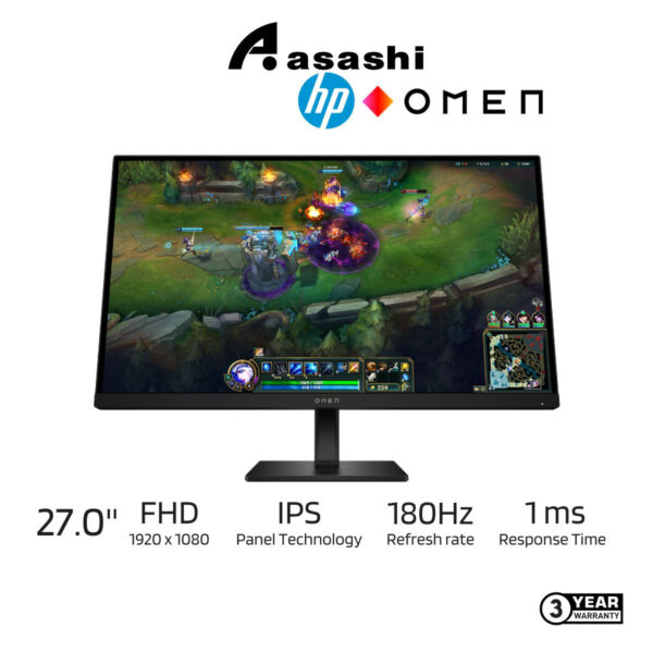 46d560b6fa44b36eb04d9b6d57d3c4ef.jpeg HP OMEN 27 FHD 180Hz Gaming Monitor - AV4K2AA