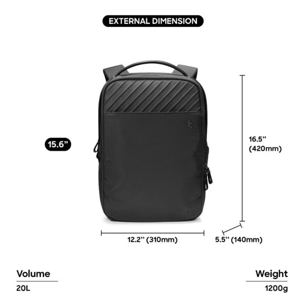 Tomtoc Voyage T50 PREMIUM 15.6" Laptop Backpack  Men Business Bag Voyage M-book Bag - Beg Lelaki