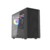 AIGO DarkFlash DB460M Black | White MATX PC CASE (3x ARGB Fans with Hub)