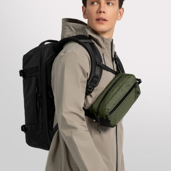 Tomtoc Aviator T35 X-PAC Chest Bag Large 3.5L Sling Bag Men Crossbody Bag with RFID Protection Chest Bag - Beg Silang