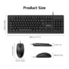 Micropack KM2005 Classic Wired Keyboard Combo - Black KM-2005