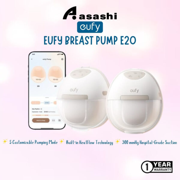 EUFY Breast Pump E20 | 3 Heating Levels Small and Lightweight Leak-Proof