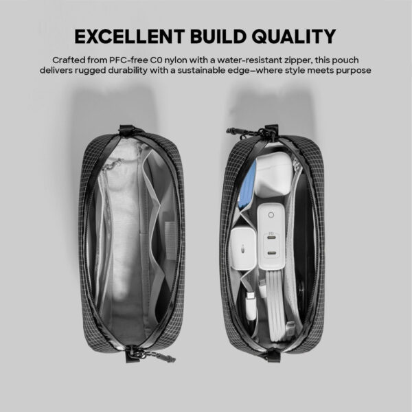 Tomtoc T12S1 LIGHT T12 PRO Water Resistant Electronic Accessories 1L Pouch (Small)