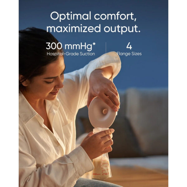 EUFY S1 Pro Wearable Breast Pump | HeatFlow | Hospital-Grade Suction | Ultra-Quiet | Smart App | With Charging Case