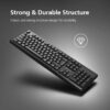 Micropack KM205W Classsic Wireless Keyboard - Black KM-205W
