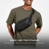 Tomtoc T33M1D1 T33M1G1 T33M1K1 Aviator T33 Chest Bag (Large) - Black / Grey / Khaki