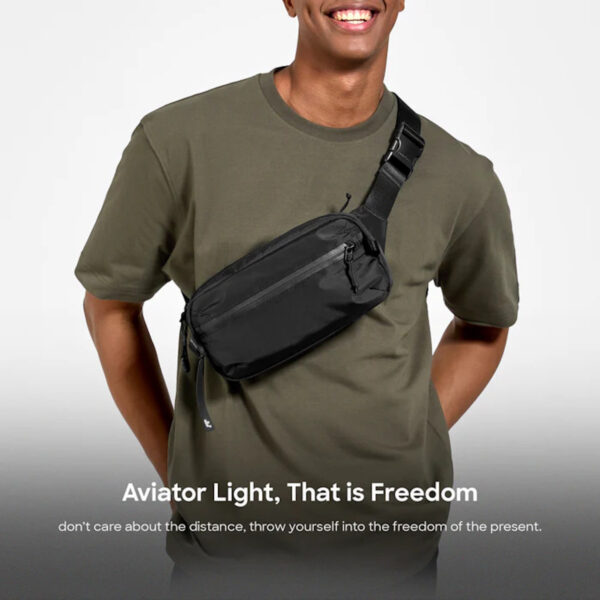 Tomtoc T33M1D1 T33M1G1 T33M1K1 Aviator T33 Chest Bag (Large) - Black / Grey / Khaki