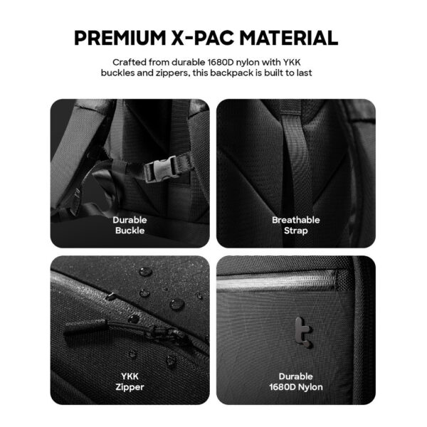 Tomtoc Techpack T73 X-PAC Laptop Backpack Premium Men Bag Techpack M-Book Bag - Beg Lelaki