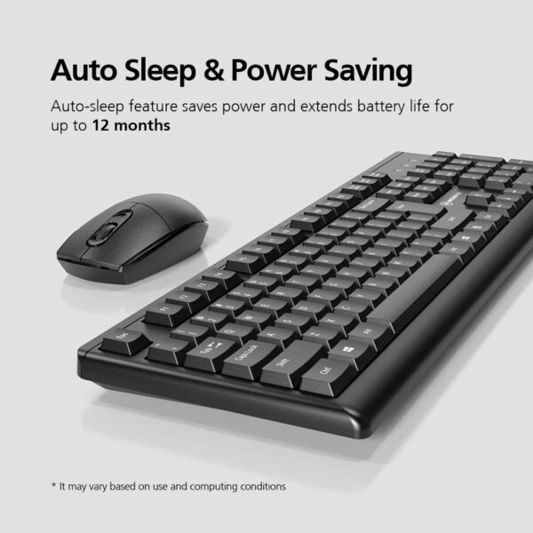 Micropack KM205W Classsic Wireless Keyboard - Black KM-205W