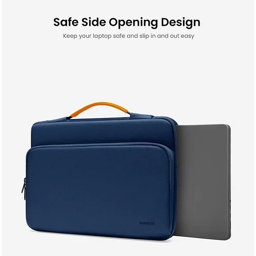 Tomtoc A14D2B2 DEFENDER A14 14Inch Laptop Briefcase  Laptop Bag - Navy Blue / Black