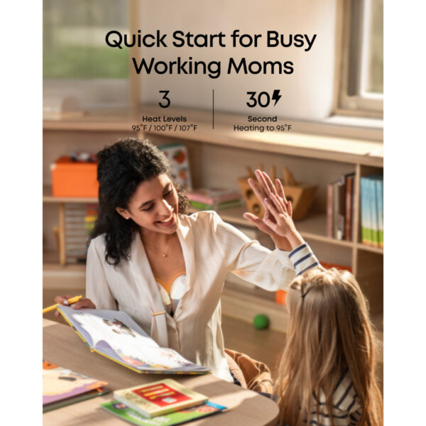 EUFY Breast Pump E20 | 3 Heating Levels Small and Lightweight Leak-Proof