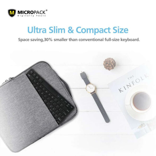 Micropack K2208STL Chocolate Compact Wired Keyboard - Black