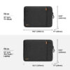 Tomtoc Defender A13 Laptop Sleeve (M-book) 15 Inch With Accessories Pouch Sleeve 360 Protective Water Repellent