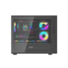 AIGO DarkFlash DB460M Black | White MATX PC CASE (3x ARGB Fans with Hub)